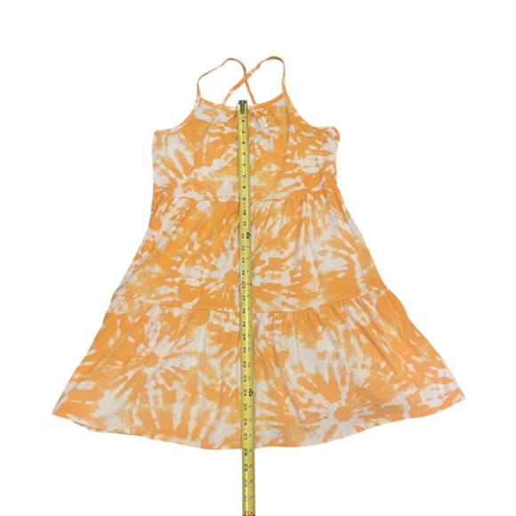 Cat & Jack Yellow Floral Tie Dye Sleeveless Sundress Girl’s Size XL (14/16) - Picture 6 of 7